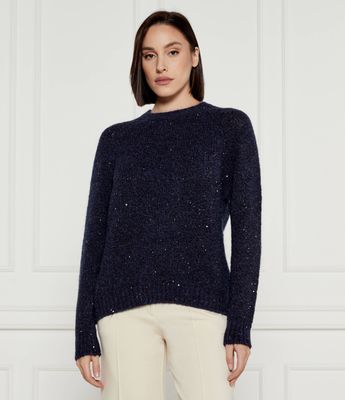 Sweter damski elegancki Marella SPORT ze sklepu: Gomez Fashion Store w kategorii: Swetry damskie - zdjęcie 874714-BD9-10338_MA245W000036004