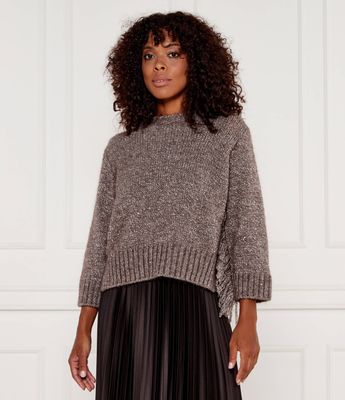 Sweter damski elegancki Marella SPORT ze sklepu: Gomez Fashion Store w kategorii: Swetry damskie - zdjęcie 874714-BD9-10338_MA245W000037002