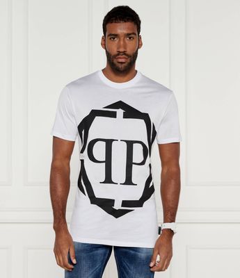 T-shirt męski wiosenny Philipp Plein ze sklepu: Gomez Fashion Store w kategorii: T-shirty męskie - zdjęcie 874714-BD9-10338_PN245M000026001