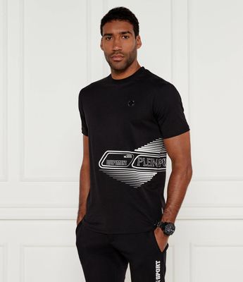 T-shirt męski letni Plein Sport ze sklepu: Gomez Fashion Store w kategorii: T-shirty męskie - zdjęcie 874714-BD9-10338_PS245M000033102