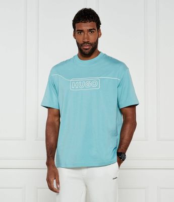 T-shirt męski młodzieżowy Hugo Blue ze sklepu: Gomez Fashion Store w kategorii: T-shirty męskie - zdjęcie 874714-BD9-10338_BJ251M000022444