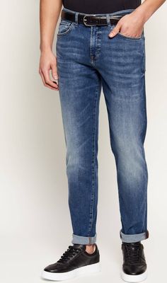 Jeansy męskie wiosenne BOSS ORANGE ze sklepu: Gomez Fashion Store w kategorii: Jeansy męskie - zdjęcie 874714-BD9-10338_BO251M000029411