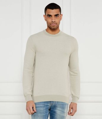 Sweter męski casual BOSS ORANGE ze sklepu: Gomez Fashion Store w kategorii: Swetry męskie - zdjęcie 874714-BD9-10338_BO251M000084271