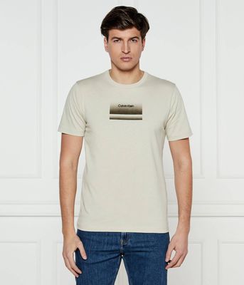 T-shirt męski w stylu klasycznym Calvin Klein ze sklepu: Gomez Fashion Store w kategorii: T-shirty męskie - zdjęcie 874714-BD9-10338_CK251M000063B53