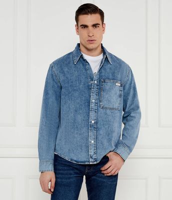 Koszula męska casual Calvin Klein Jeans ze sklepu: Gomez Fashion Store w kategorii: Koszule męskie - zdjęcie 874714-BD9-10338_CJ251M000040196