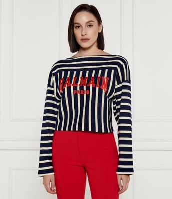 Bluzka damska na wiosnę BALMAIN ze sklepu: Gomez Fashion Store w kategorii: Bluzki damskie - zdjęcie 874714-BD9-10338_BA245W000003088