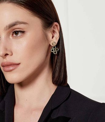 TORY BURCH - Kolczyki elegancki ze sklepu: Gomez Fashion Store w kategorii: Kolczyki - zdjęcie 874714-BD9-10338_TO251W000052760