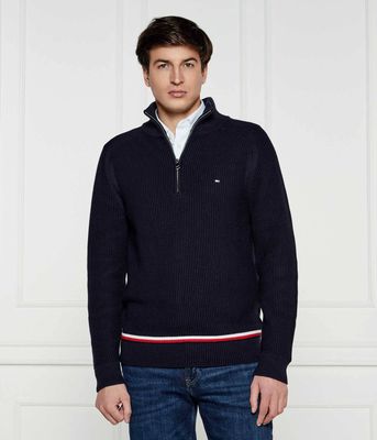 Tommy Hilfiger - Sweter męski wiosenny ze sklepu: Gomez Fashion Store w kategorii: Swetry męskie - zdjęcie 874714-BD9-10338_TH251M000099F23