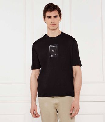 T-shirt męski klasyczny Armani Exchange ze sklepu: Gomez Fashion Store w kategorii: T-shirty męskie - zdjęcie 874714-BD9-10338_AX252M000153H50