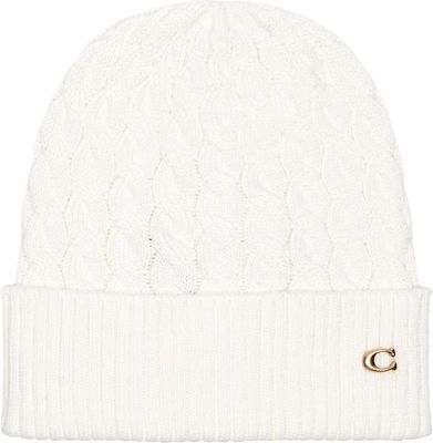 Czapka zimowa damska elegancka Coach ze sklepu: Gomez Fashion Store w kategorii: Czapki zimowe damskie - zdjęcie 874714-BD9-10338_CN245W000040028