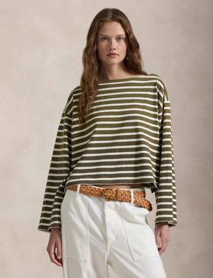Bluzka damska Polo Ralph Lauren ze sklepu: Gomez Fashion Store w kategorii: Bluzki damskie - zdjęcie 874714-BD9-10338_PR251W00003042E