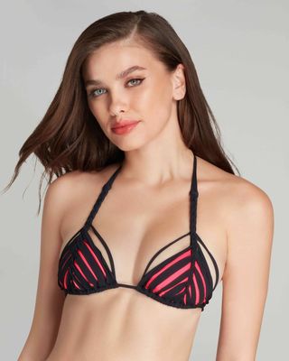 Strój kąpielowy w paski Agent Provocateur ze sklepu: Gomez Fashion Store w kategorii: Stroje kąpielowe - zdjęcie 874714-BD9-10338_AG251W000007038