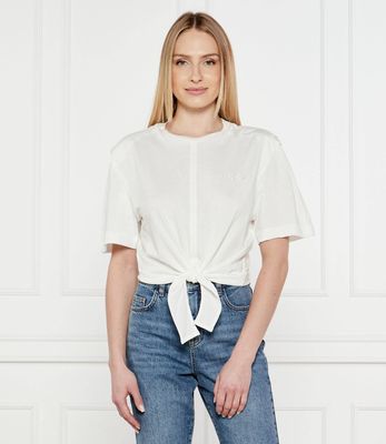 Bluzka damska casual na wiosnę Pinko ze sklepu: Gomez Fashion Store w kategorii: Bluzki damskie - zdjęcie 874714-BD9-10338_PI251W000176209