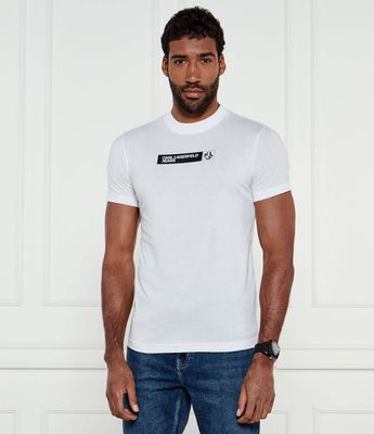 T-shirt męski elegancki Karl Lagerfeld Jeans ze sklepu: Gomez Fashion Store w kategorii: T-shirty męskie - zdjęcie 874714-BD9-10338_KJ251M000003001