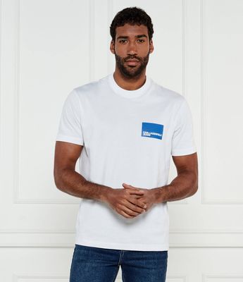 T-shirt męski elegancki Karl Lagerfeld Jeans ze sklepu: Gomez Fashion Store w kategorii: T-shirty męskie - zdjęcie 874714-BD9-10338_KJ251M000007001
