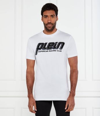 T-shirt męski na lato Philipp Plein ze sklepu: Gomez Fashion Store w kategorii: T-shirty męskie - zdjęcie 874714-BD9-10338_PN251M000025001