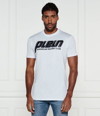 T-shirt męski na lato Philipp Plein ze sklepu: Gomez Fashion Store w kategorii: T-shirty męskie - zdjęcie 874714-BD9-10338_PN251M000026001