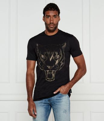 T-shirt męski letni Plein Sport ze sklepu: Gomez Fashion Store w kategorii: T-shirty męskie - zdjęcie 874714-BD9-10338_PS251M000016814