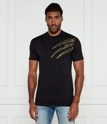 T-shirt męski na lato Plein Sport ze sklepu: Gomez Fashion Store w kategorii: T-shirty męskie - zdjęcie 874714-BD9-10338_PS251M000019814