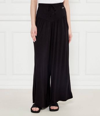 Spodnie damskie eleganckie Liu Jo Beachwear ze sklepu: Gomez Fashion Store w kategorii: Spodnie damskie - zdjęcie 874714-BD9-10338_LB252W000027222