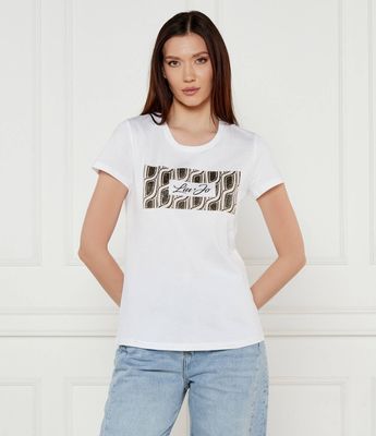 Bluzka damska w stylu młodzieżowym Liu Jo ze sklepu: Gomez Fashion Store w kategorii: Bluzki damskie - zdjęcie 874714-BD9-10338_LJ252W00008722E