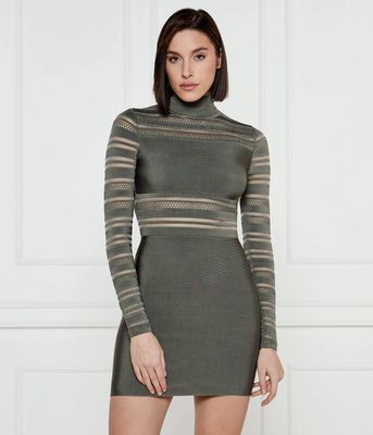Sukienka jesienna Marciano Guess ze sklepu: Gomez Fashion Store w kategorii: Sukienki - zdjęcie 874714-BD9-10338_MG251W000001A21