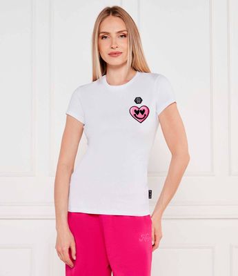 Bluzka damska na wiosnę Philipp Plein ze sklepu: Gomez Fashion Store w kategorii: Bluzki damskie - zdjęcie 874714-BD9-10338_PN251W000004001
