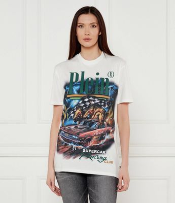 Bluzka damska wiosenna Philipp Plein ze sklepu: Gomez Fashion Store w kategorii: Bluzki damskie - zdjęcie 874714-BD9-10338_PN251W000005A36
