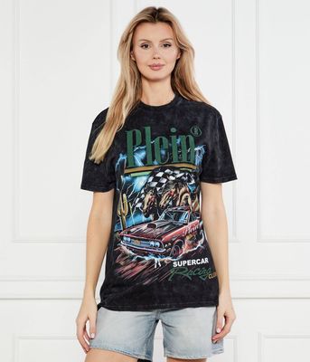 Bluzka damska na lato Philipp Plein ze sklepu: Gomez Fashion Store w kategorii: Bluzki damskie - zdjęcie 874714-BD9-10338_PN251W000005002