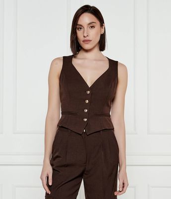 Kamizelka damska Guess ze sklepu: Gomez Fashion Store w kategorii: Kamizelki damskie - zdjęcie 874714-BD9-10338_GJ251W000077R02