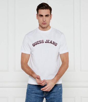 T-shirt męski na wiosnę Guess Jeans ze sklepu: Gomez Fashion Store w kategorii: T-shirty męskie - zdjęcie 874714-BD9-10338_GE251M000031F11