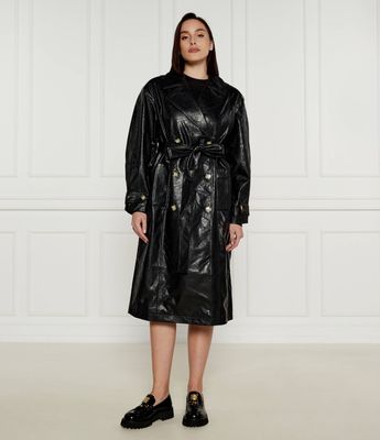 Płaszcz damski elegancki DKNY ze sklepu: Gomez Fashion Store w kategorii: Płaszcze damskie - zdjęcie 874714-BD9-10338_DK245W000033007