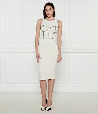 Sukienka na wiosnę Elisabetta Franchi ze sklepu: Gomez Fashion Store w kategorii: Sukienki - zdjęcie 874714-BD9-10338_EF251W000074084