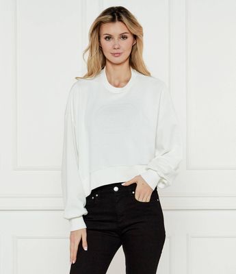 Bluza damska sportowa gładka Elisabetta Franchi ze sklepu: Gomez Fashion Store w kategorii: Bluzy damskie - zdjęcie 874714-BD9-10338_EF251W000114360