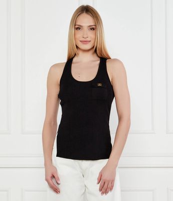 Bluzka damska sportowa bez wzorów Elisabetta Franchi ze sklepu: Gomez Fashion Store w kategorii: Bluzki damskie - zdjęcie 874714-BD9-10338_EF251W000140110