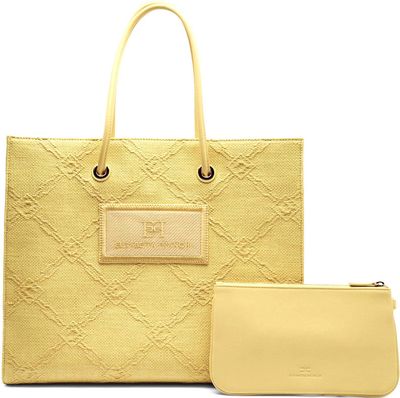 Elisabetta Franchi - Shopper bag ze sklepu: Gomez Fashion Store w kategorii: Torby Shopper bag - zdjęcie 874714-BD9-10338_EF252W000005A10