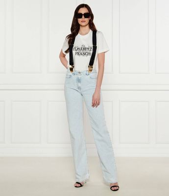 Jeansy damskie eleganckie Elisabetta Franchi ze sklepu: Gomez Fashion Store w kategorii: Jeansy damskie - zdjęcie 874714-BD9-10338_EF252W000079192