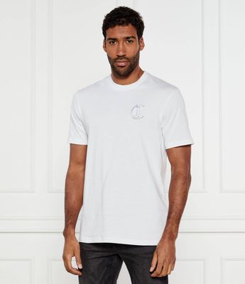T-shirt męski elegancki Just Cavalli ze sklepu: Gomez Fashion Store w kategorii: T-shirty męskie - zdjęcie 874714-BD9-10338_CA252M000057005