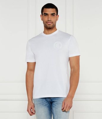 T-shirt męski elegancki Just Cavalli ze sklepu: Gomez Fashion Store w kategorii: T-shirty męskie - zdjęcie 874714-BD9-10338_CA252M000060005