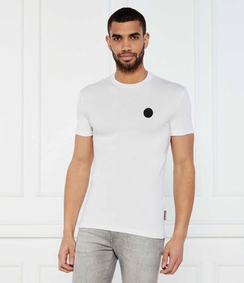 Just Cavalli - T-shirt męski elegancki ze sklepu: Gomez Fashion Store w kategorii: T-shirty męskie - zdjęcie 874714-BD9-10338_CA252M000070005
