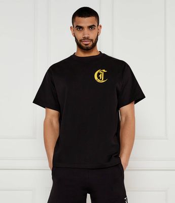 T-shirt męski elegancki Just Cavalli ze sklepu: Gomez Fashion Store w kategorii: T-shirty męskie - zdjęcie 874714-BD9-10338_CA252M000072899