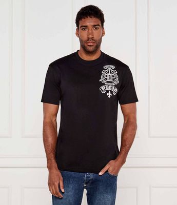 Philipp Plein - T-shirt męski na lato ze sklepu: Gomez Fashion Store w kategorii: T-shirty męskie - zdjęcie 874714-BD9-10338_PN252M000017002