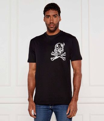 T-shirt męski na lato Philipp Plein ze sklepu: Gomez Fashion Store w kategorii: T-shirty męskie - zdjęcie 874714-BD9-10338_PN252M000022201