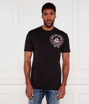 T-shirt męski na lato Philipp Plein ze sklepu: Gomez Fashion Store w kategorii: T-shirty męskie - zdjęcie 874714-BD9-10338_PN252M000023002