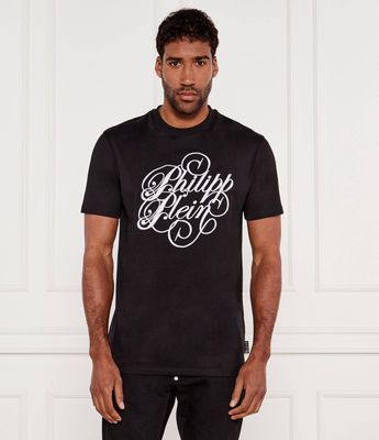 Philipp Plein - T-shirt męski letni ze sklepu: Gomez Fashion Store w kategorii: T-shirty męskie - zdjęcie 874714-BD9-10338_PN252M000025002