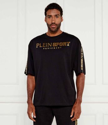T-shirt męski na lato Plein Sport ze sklepu: Gomez Fashion Store w kategorii: T-shirty męskie - zdjęcie 874714-BD9-10338_PS252M000029294