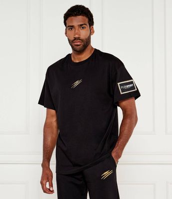 T-shirt męski na lato Plein Sport ze sklepu: Gomez Fashion Store w kategorii: T-shirty męskie - zdjęcie 874714-BD9-10338_PS252M000030294