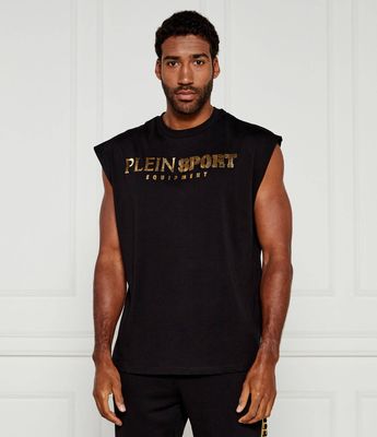 Plein Sport - T-shirt męski na wiosnę ze sklepu: Gomez Fashion Store w kategorii: T-shirty męskie - zdjęcie 874714-BD9-10338_PS252M000032294