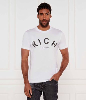 John Richmond - T-shirt męski ze sklepu: Gomez Fashion Store w kategorii: T-shirty męskie - zdjęcie 874714-BD9-10338_JR252M000016002
