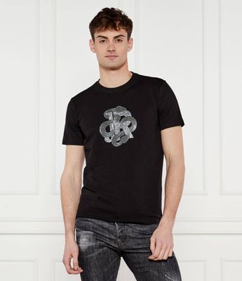 T-shirt męski John Richmond ze sklepu: Gomez Fashion Store w kategorii: T-shirty męskie - zdjęcie 874714-BD9-10338_JR252M000017001